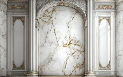 White Marble Wall 1