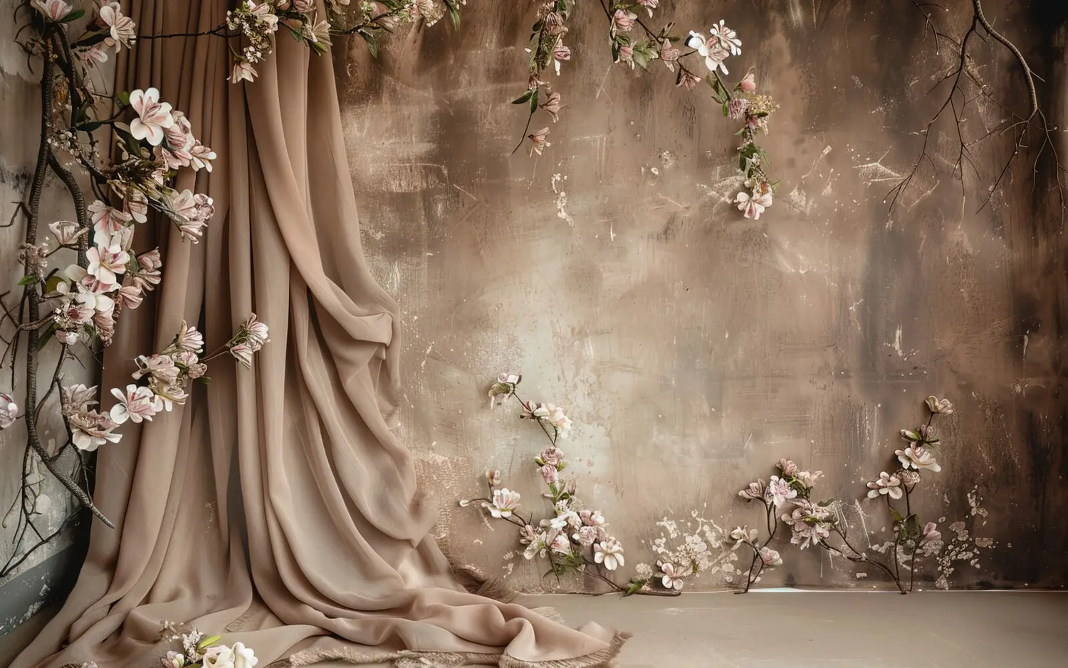 Elegant Beige Drapery
