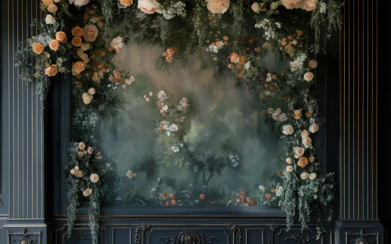 Midnight Floral Wall