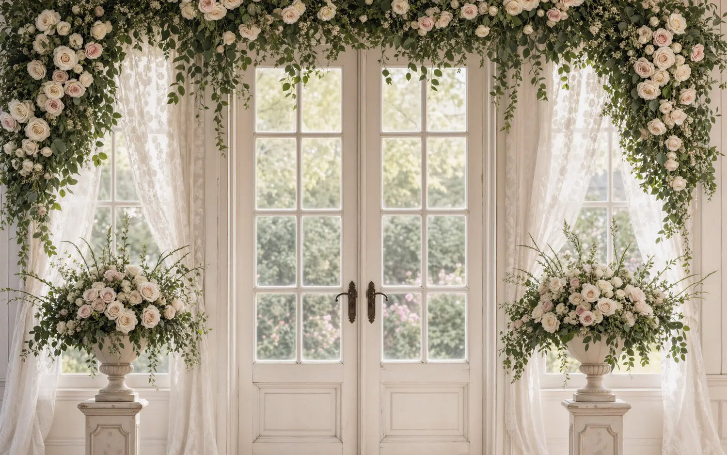 Rose Garden Chateau Window