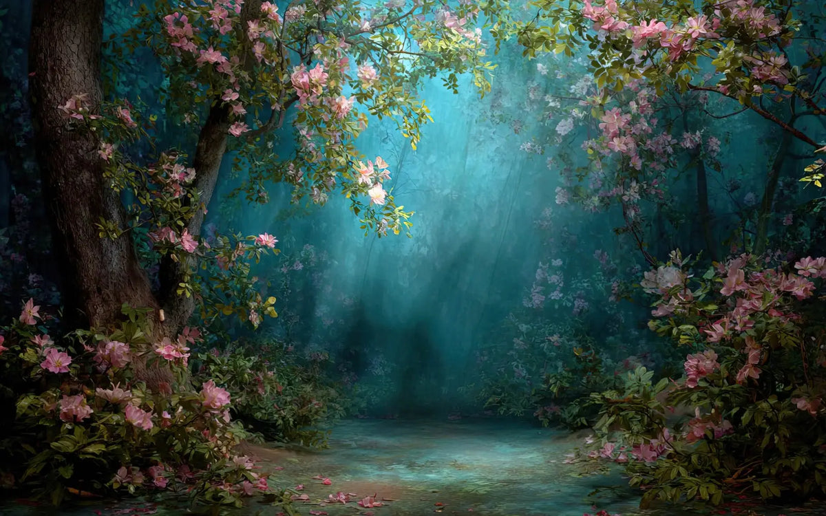 Blue And Pink Forest