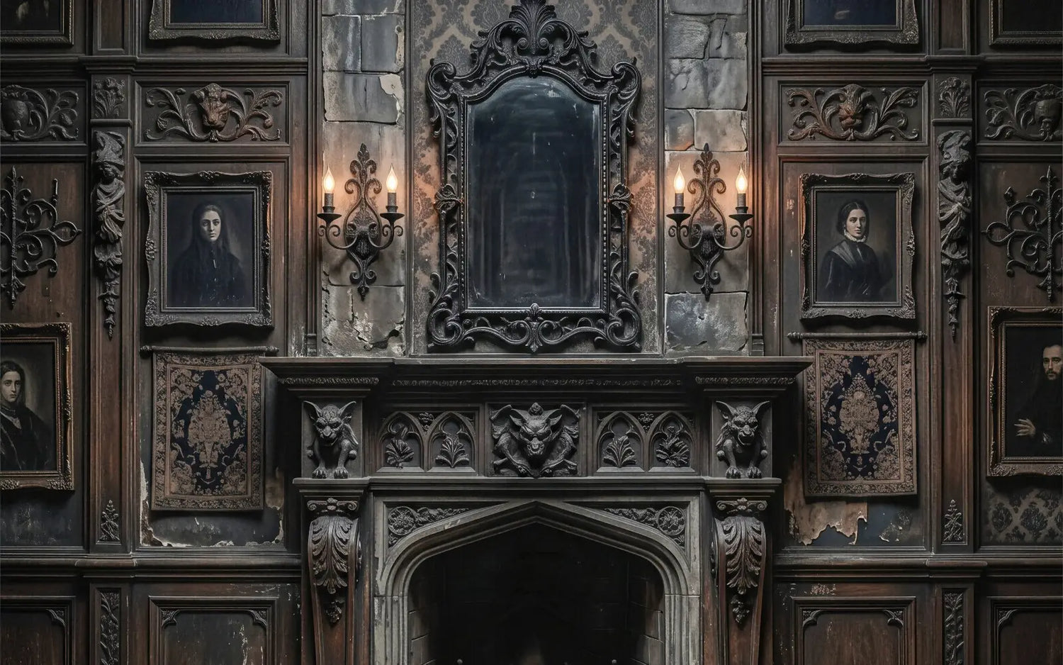 Laura Dark Gothic Haunted Wall 2