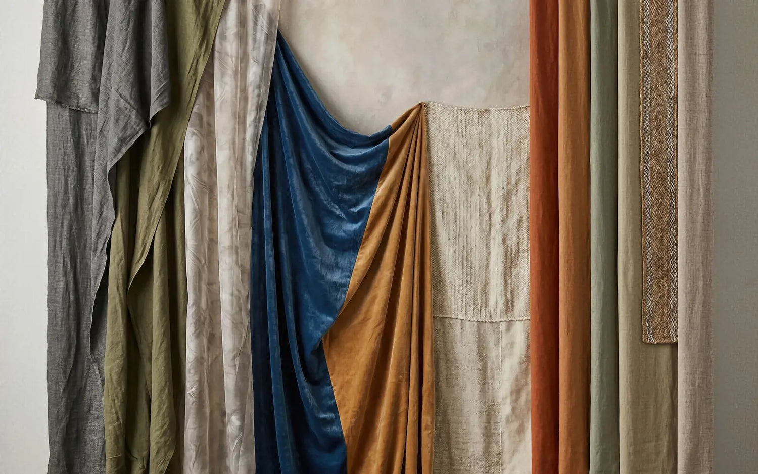 Laura Dark Modern Curtain Draping 6