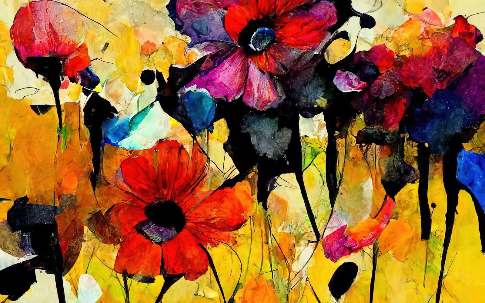 Colorful Flower Field