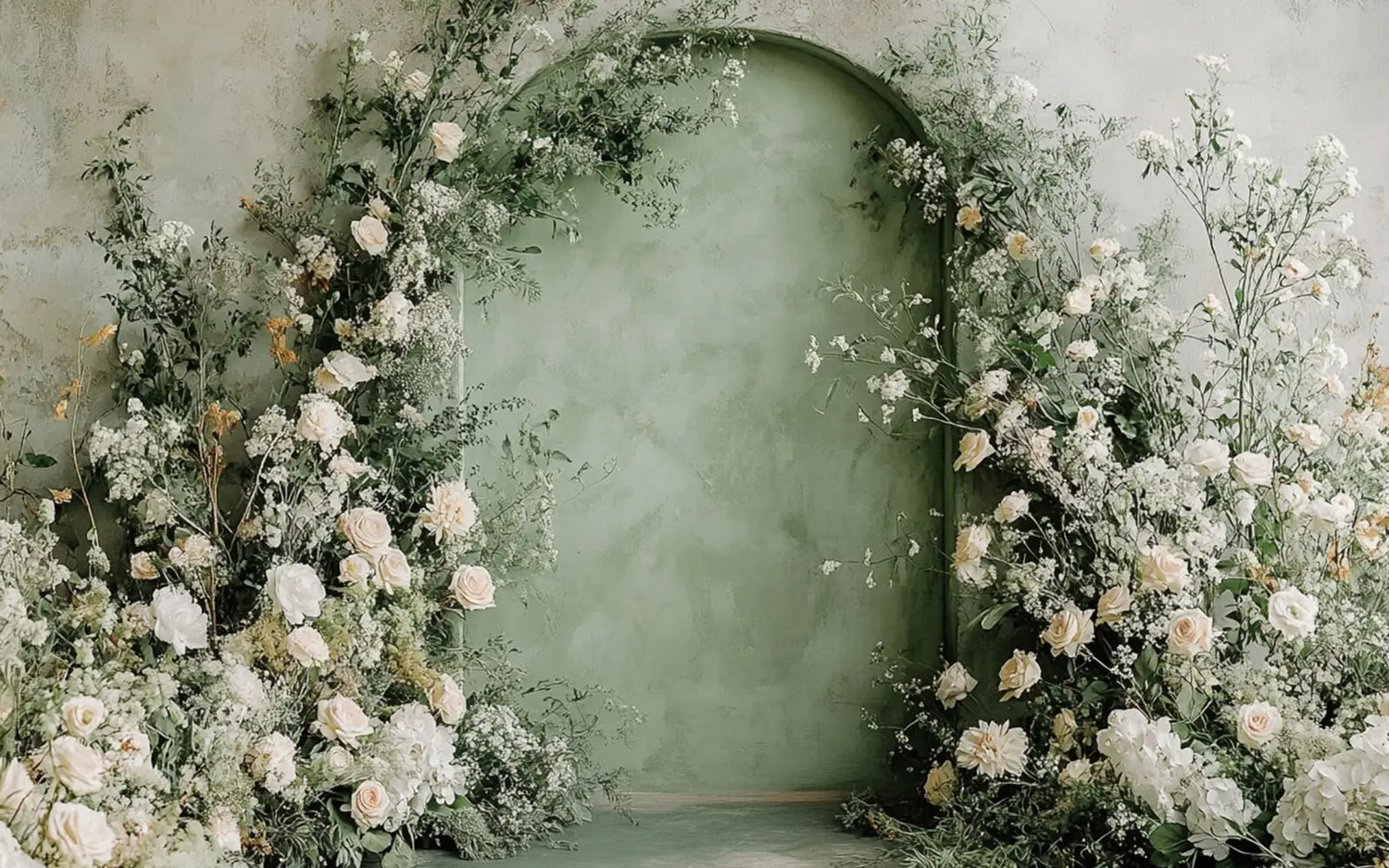 Mint Floral Arch