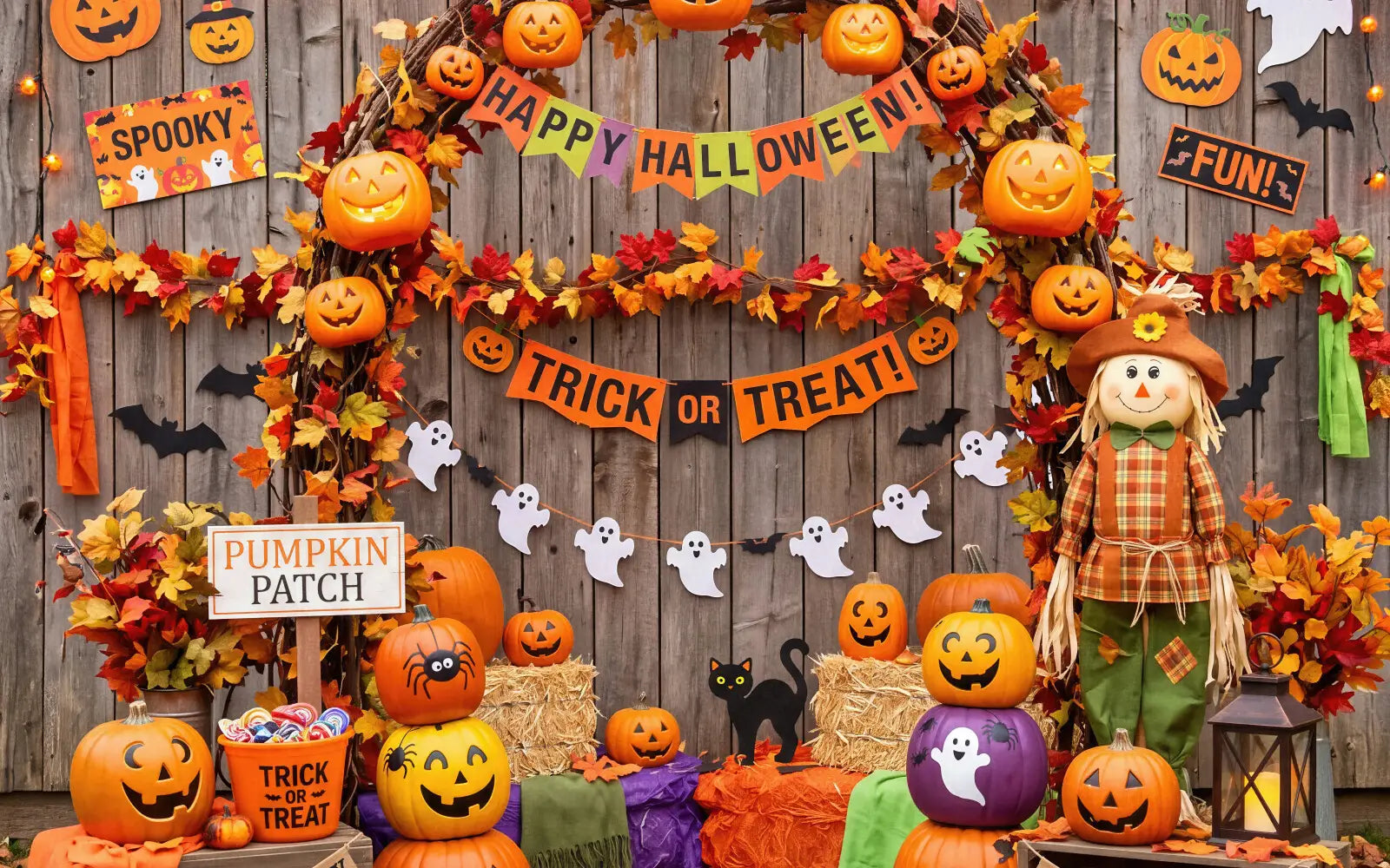 Laura Dark Fall Outdoor Halloween Display 5