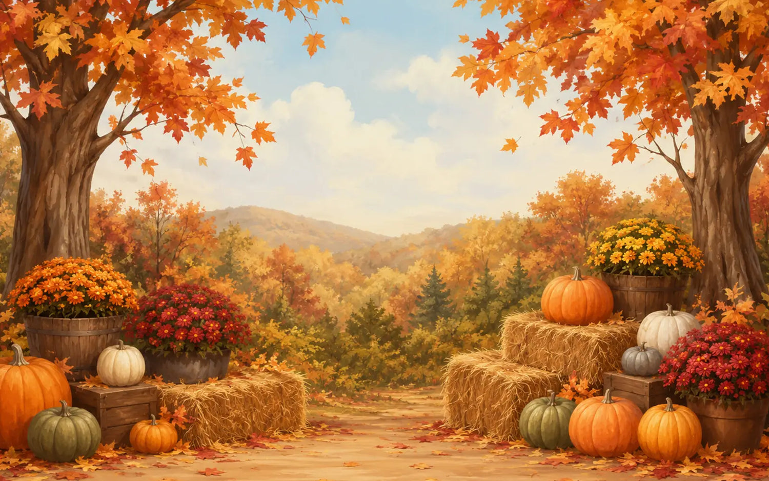 A View Of Fall Foliage