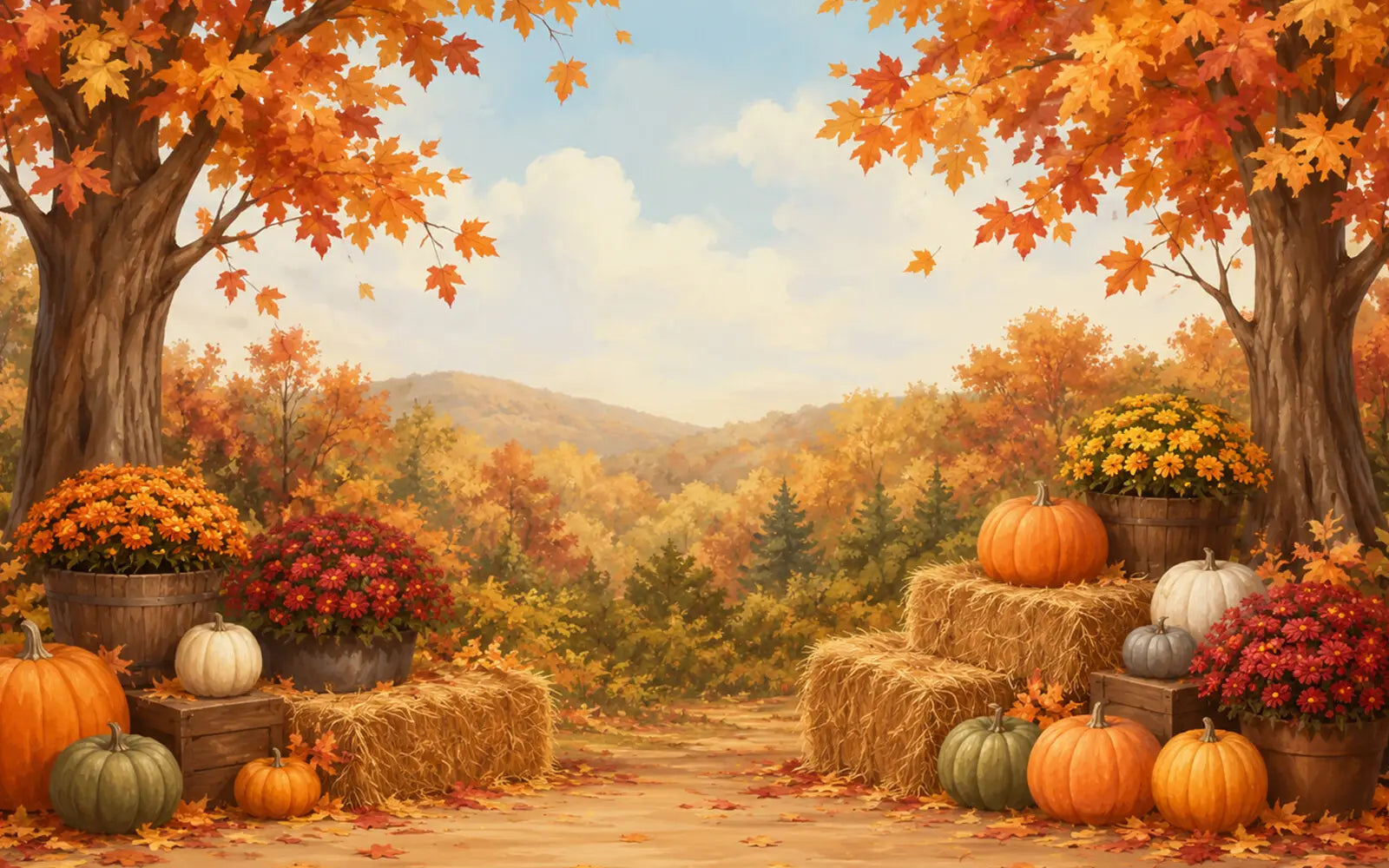 A View Of Fall Foliage