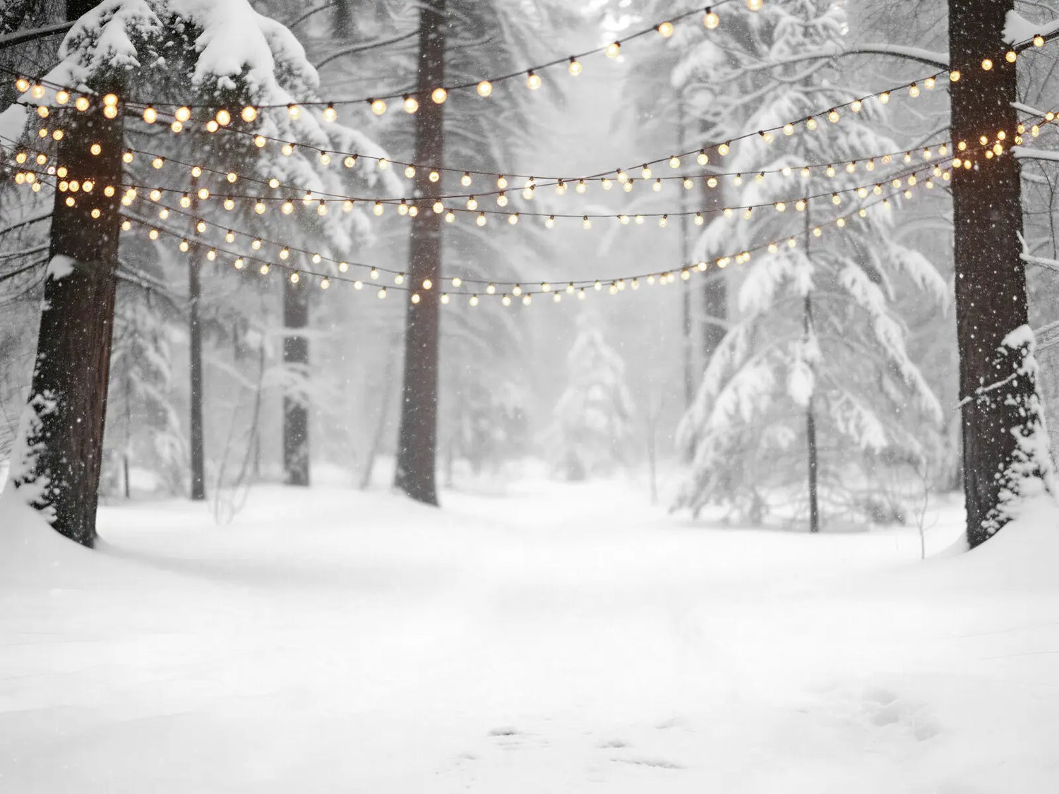 Snowy Forest Wood