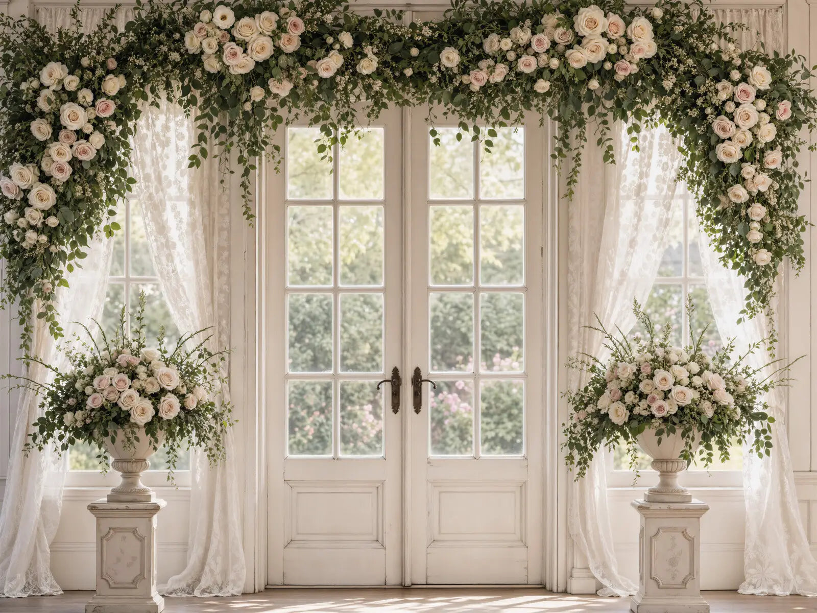 Rose Garden Chateau Window