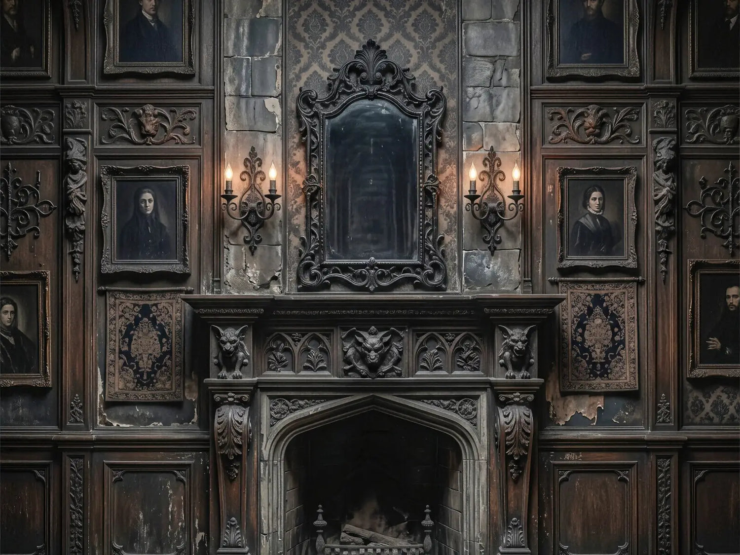 Laura Dark Gothic Haunted Wall 2