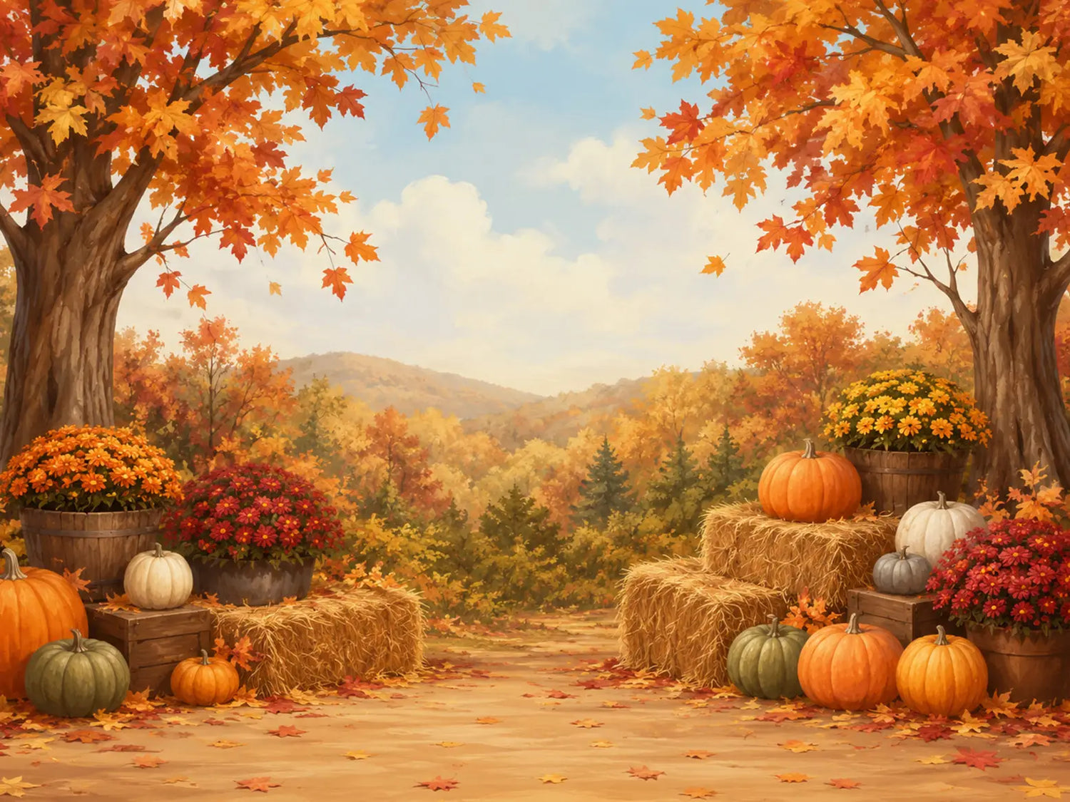 A View Of Fall Foliage