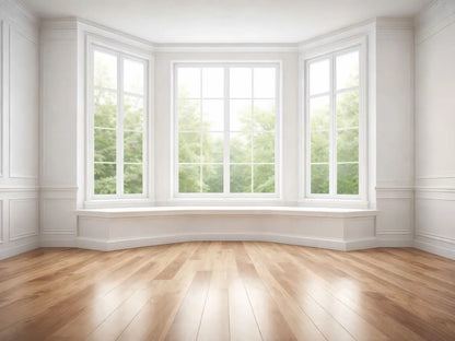 Classic White Bay Window