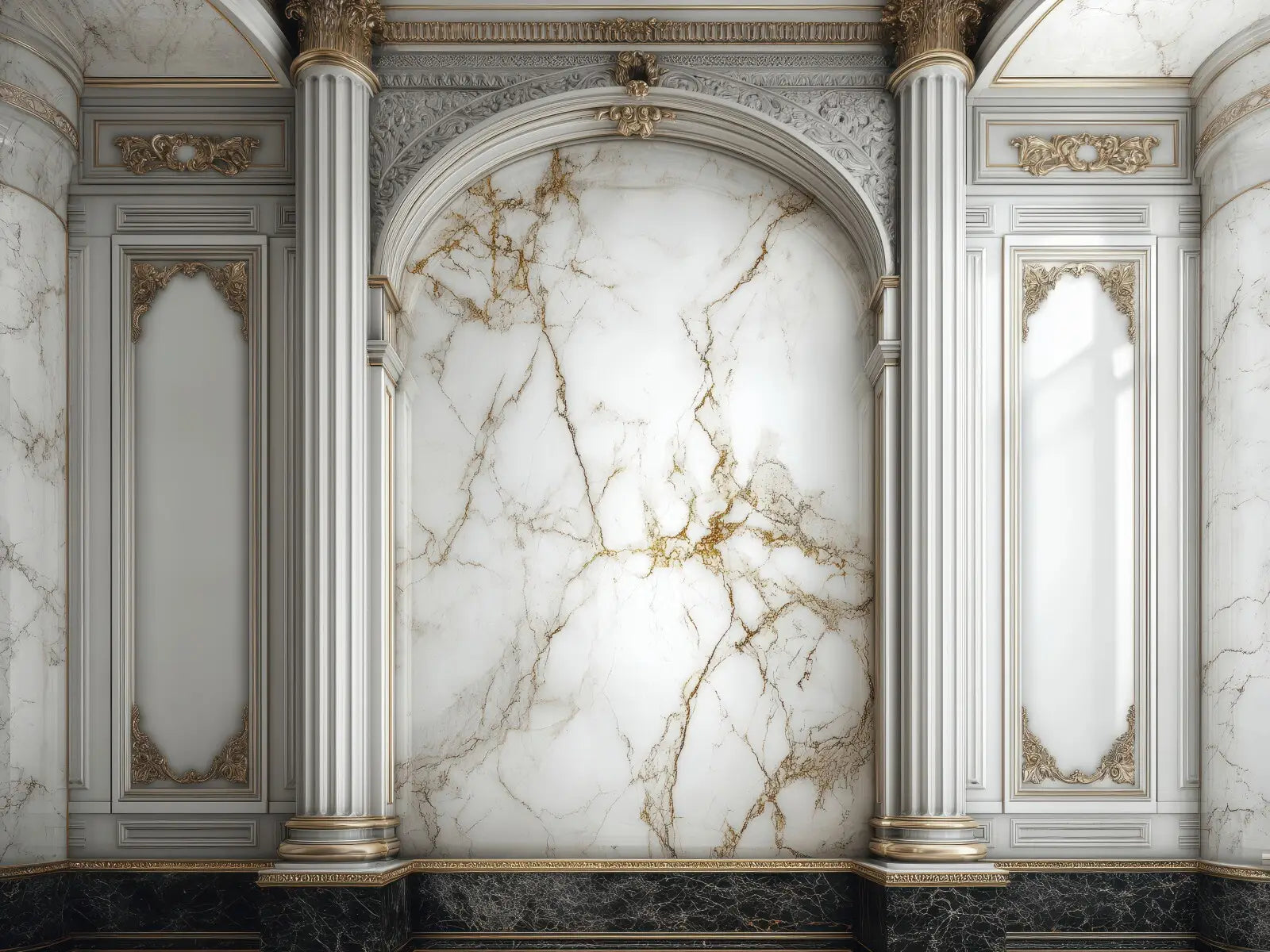 White Marble Wall 1