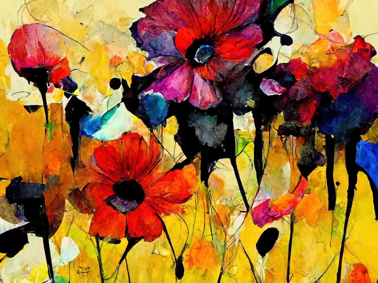 Colorful Flower Field
