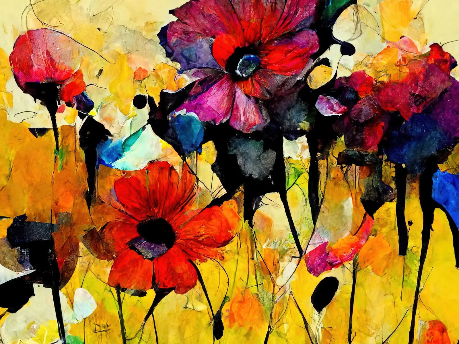 Colorful Flower Field