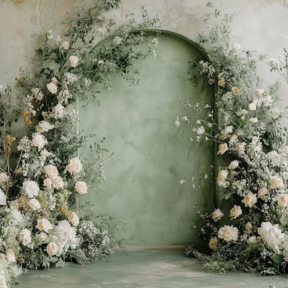 Mint Floral Arch