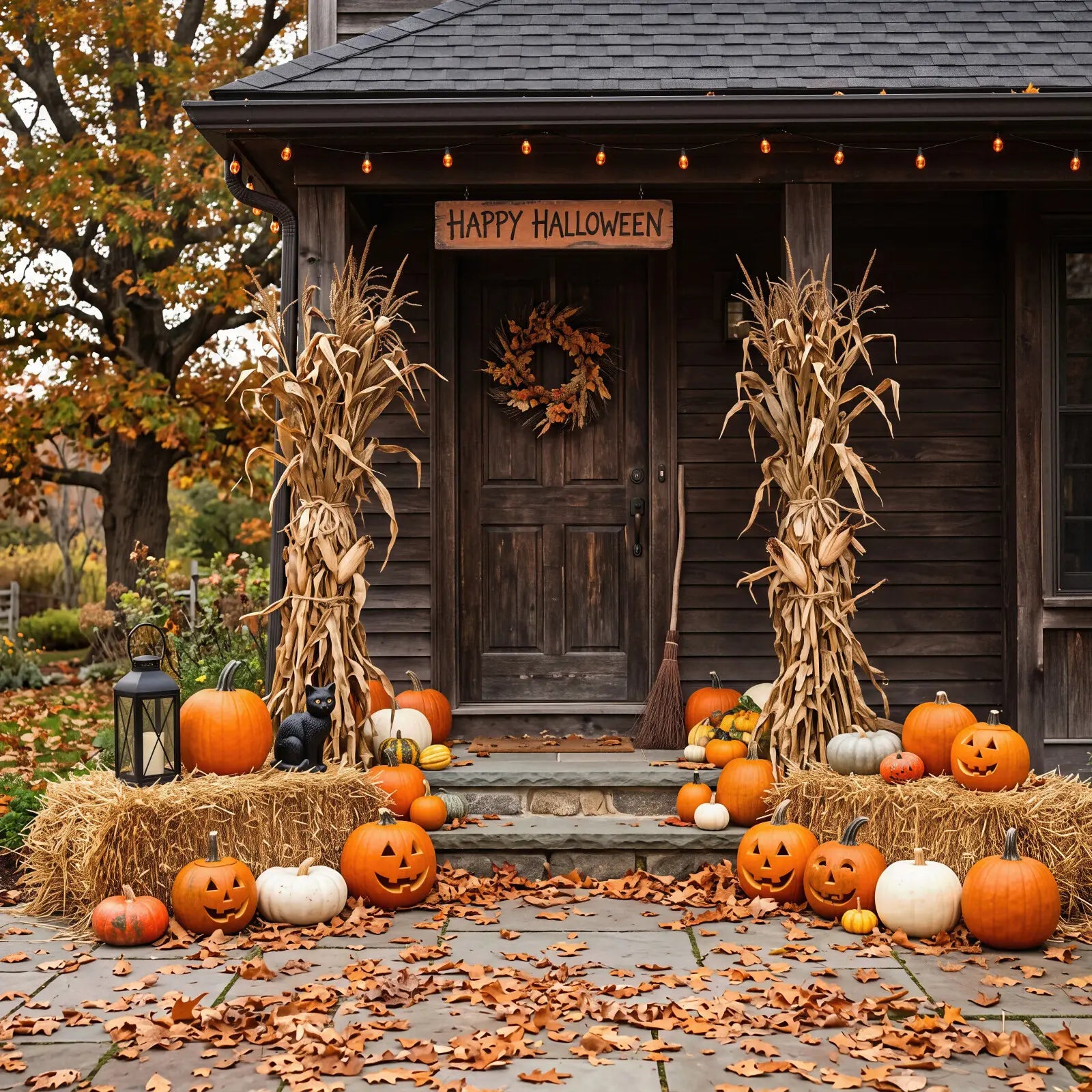 Laura Dark Fall Outdoor Halloween Display 4