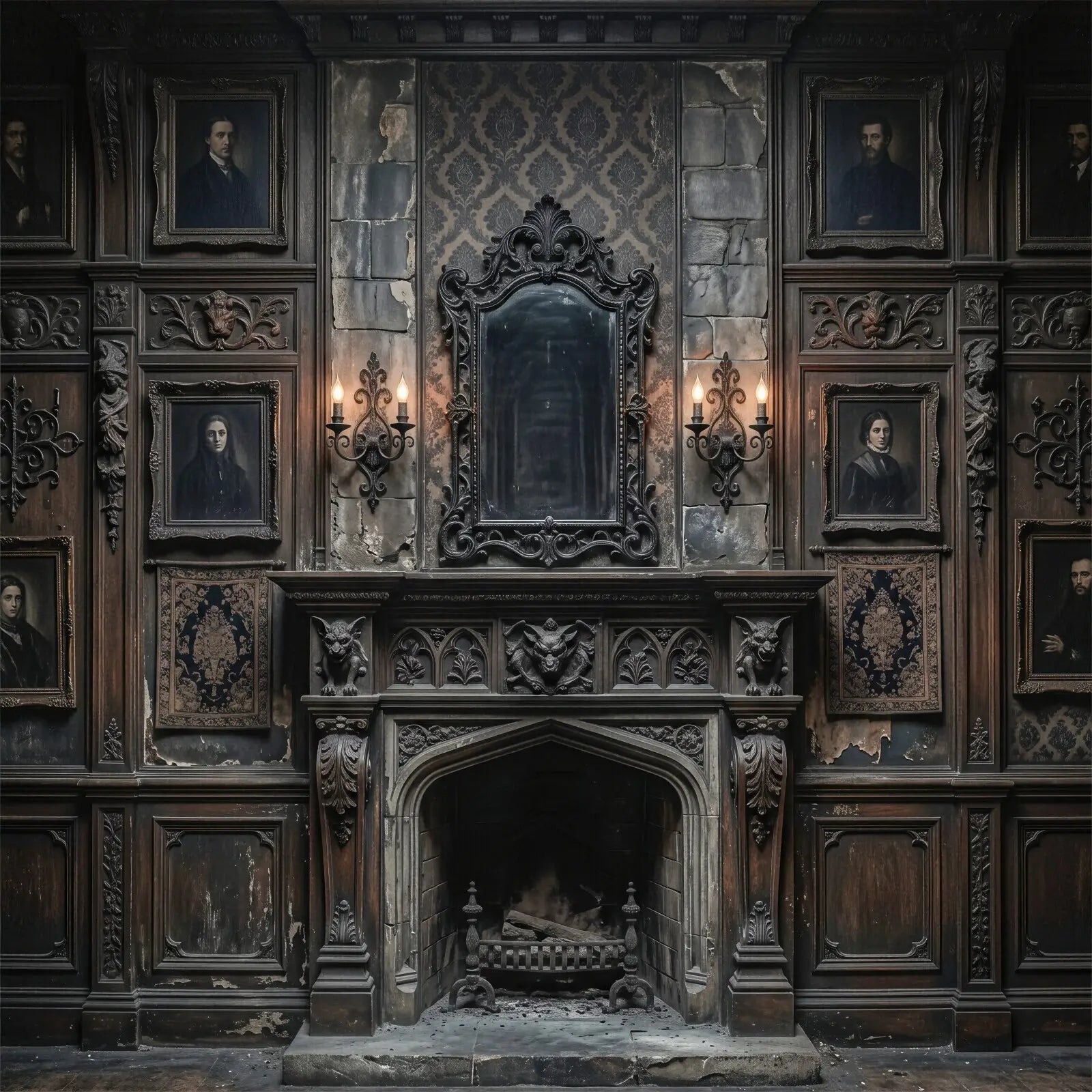 Laura Dark Gothic Haunted Wall 2
