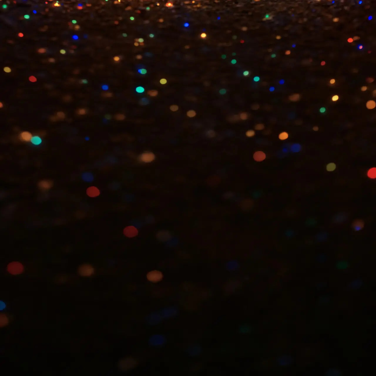 Multicolored Christmas Light Path Rubbermat Floor