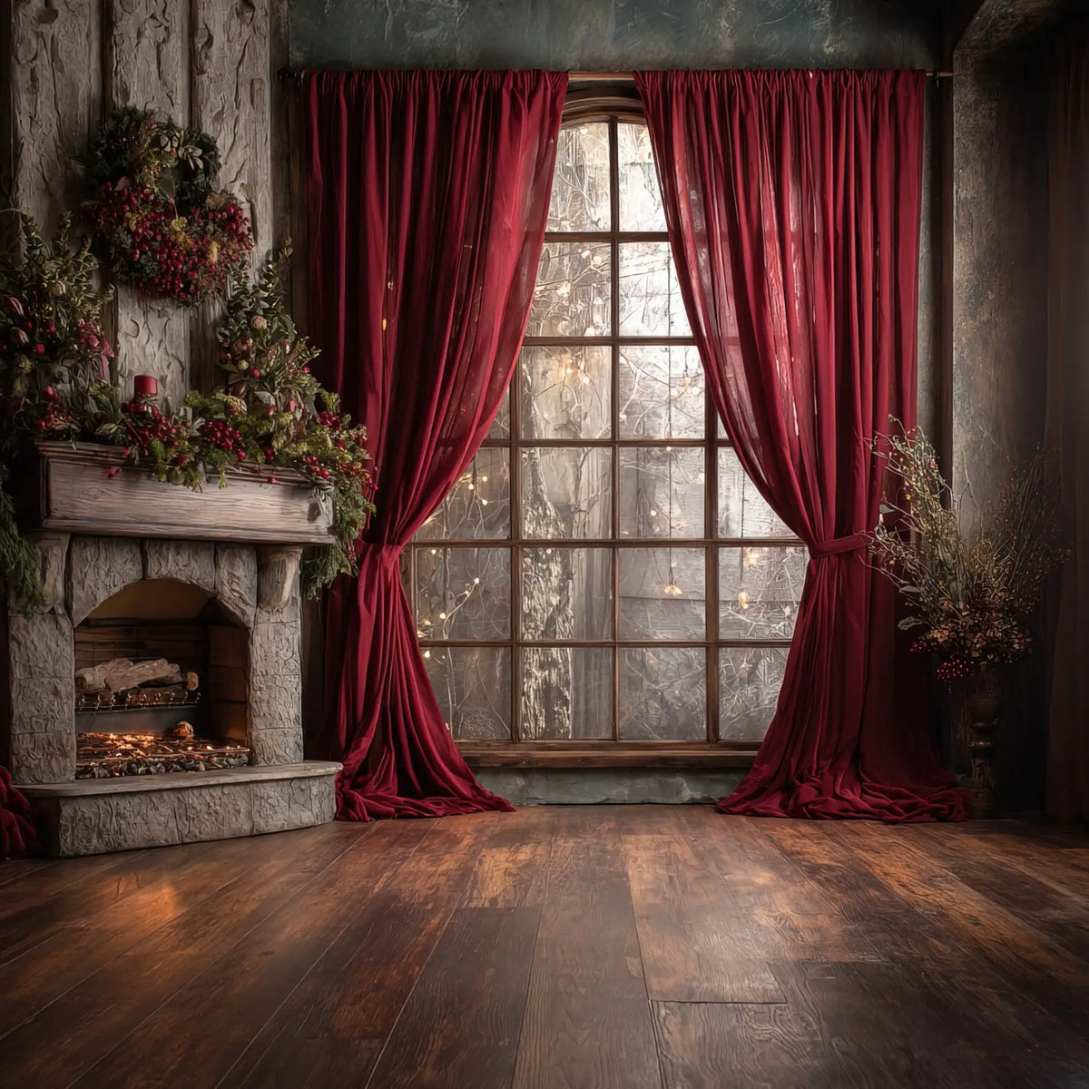 Simple Christmas Fireplace
