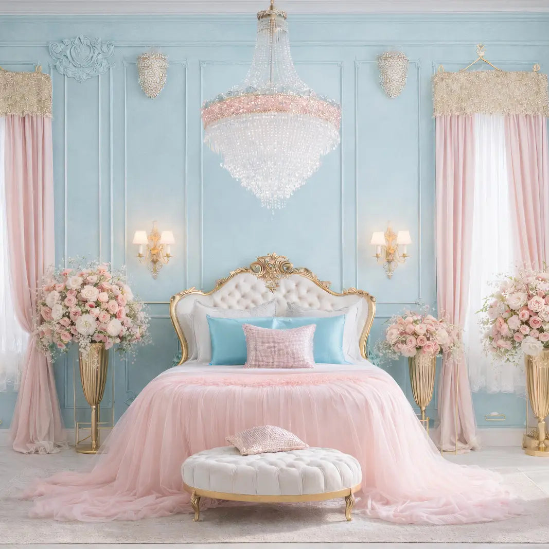 Elegant Pastel Bedroom