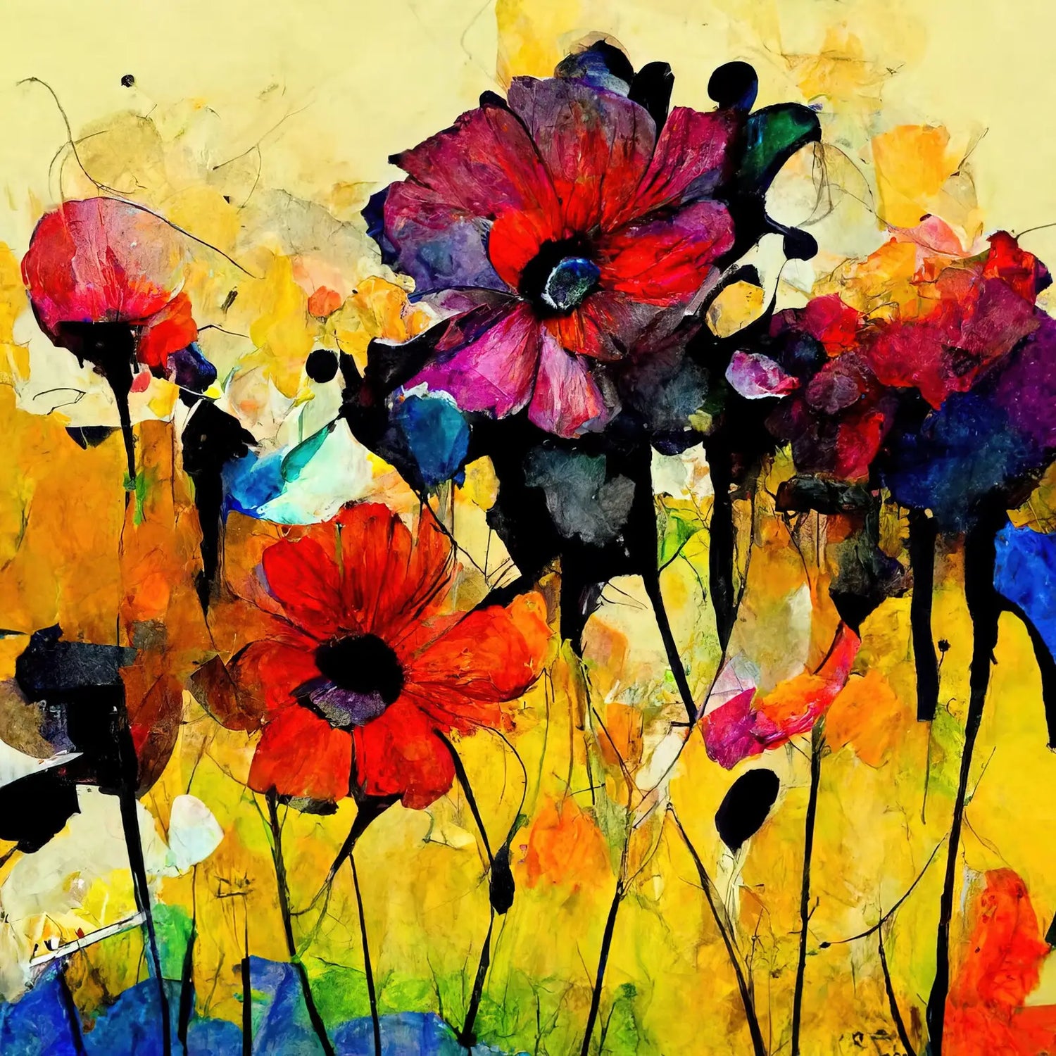 Colorful Flower Field