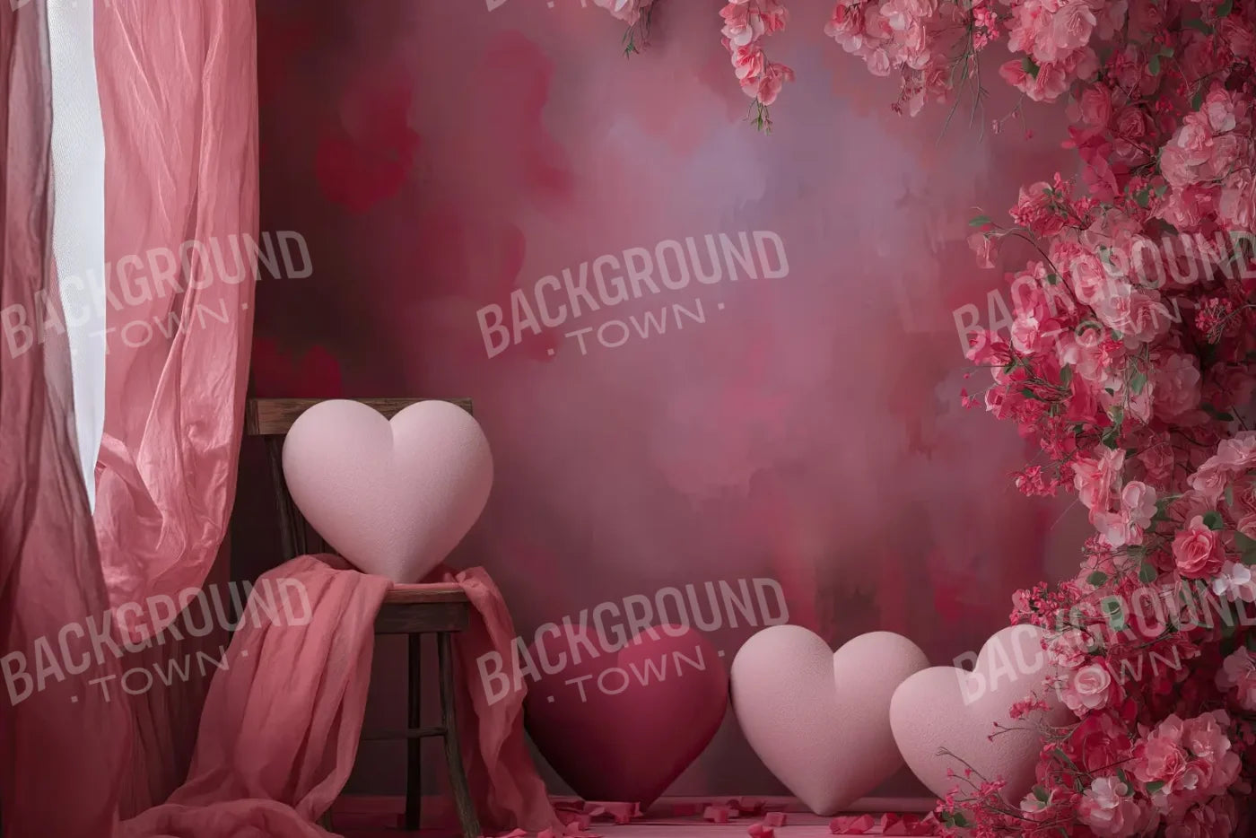 A Gathering Of Hearts 12’x8’ UltraCloth (144 x 96 inch) Backdrop