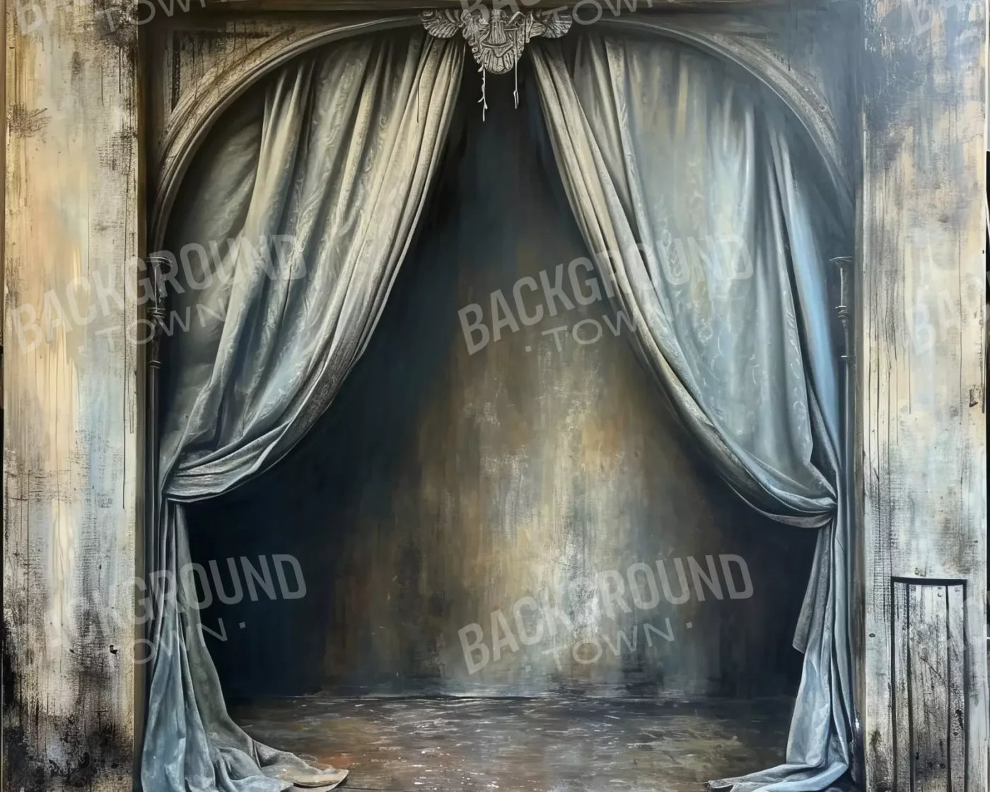 Abandoned Bed Alcove 10’X8’ Fleece (120 X 96 Inch) Backdrop