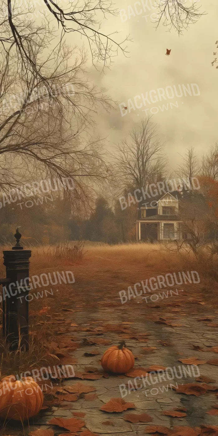 Abandoned Fall Drive 10’X20’ Ultracloth (120 X 240 Inch) Backdrop