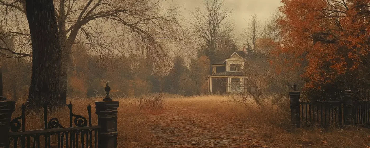 Abandoned Fall Drive 20’X8’ Ultracloth (240 X 96 Inch) Backdrop