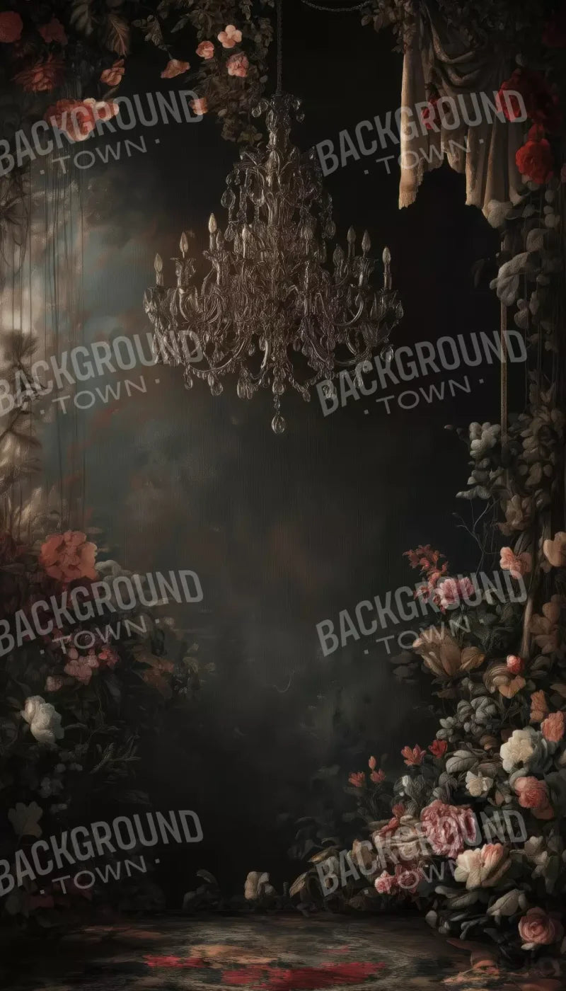 Abandoned Floral Ballroom 8’X14’ Ultracloth (96 X 168 Inch) Backdrop