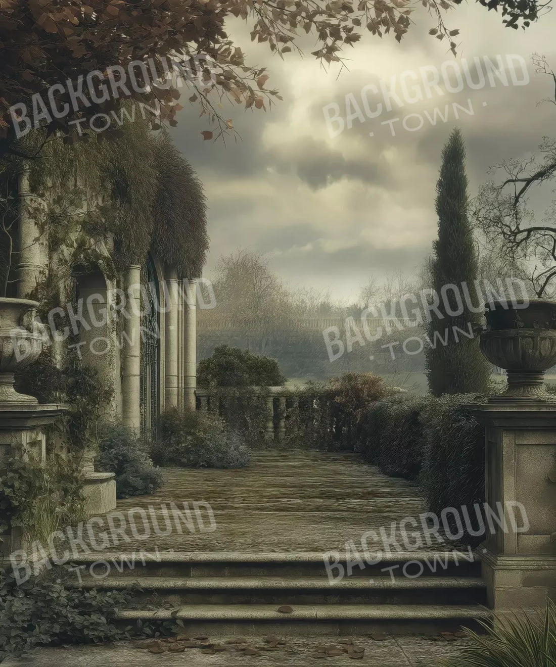 Green Gray Backdrop for Photography