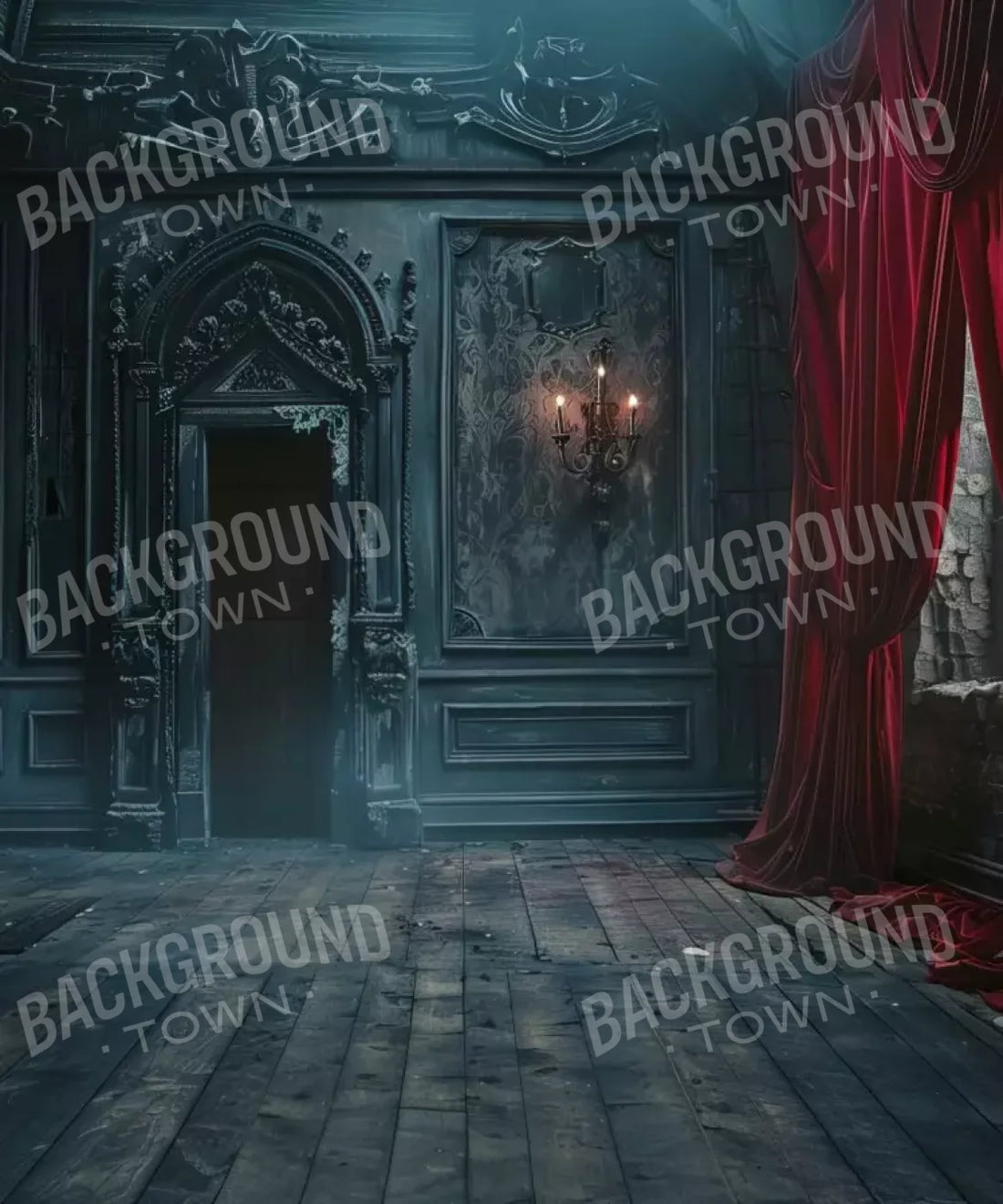 Gray , Red Backdrop for Photography