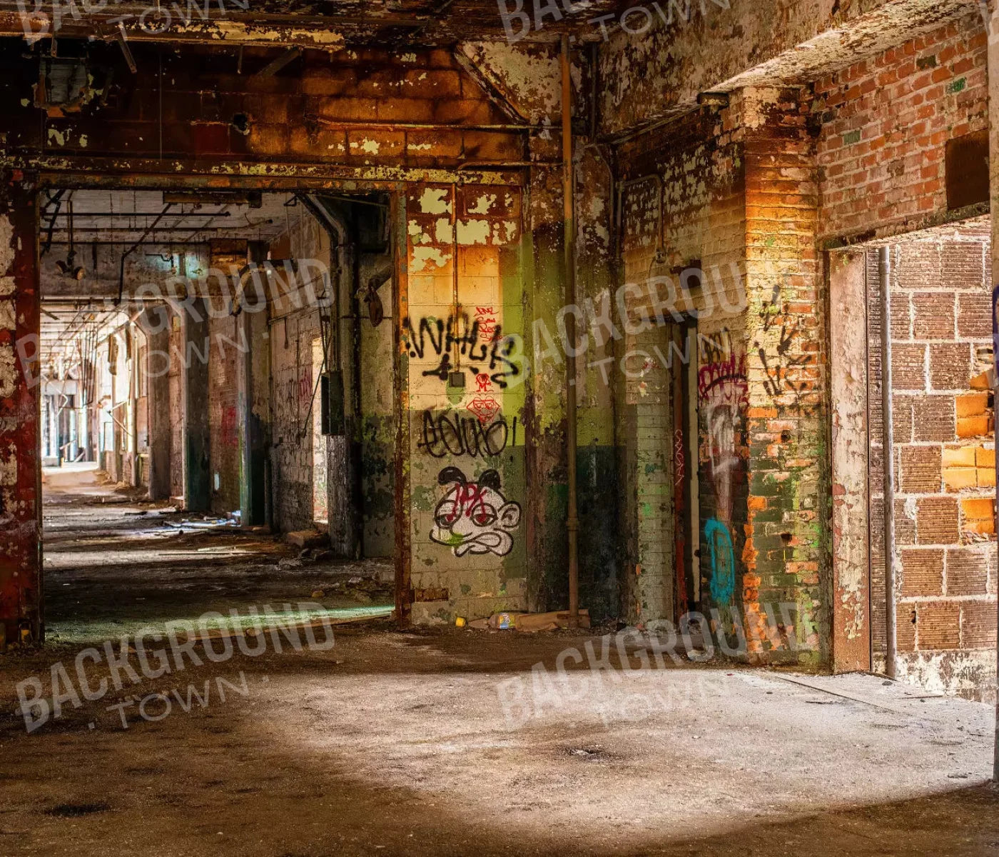 Abandoned Halls 12X10 Ultracloth ( 144 X 120 Inch ) Backdrop