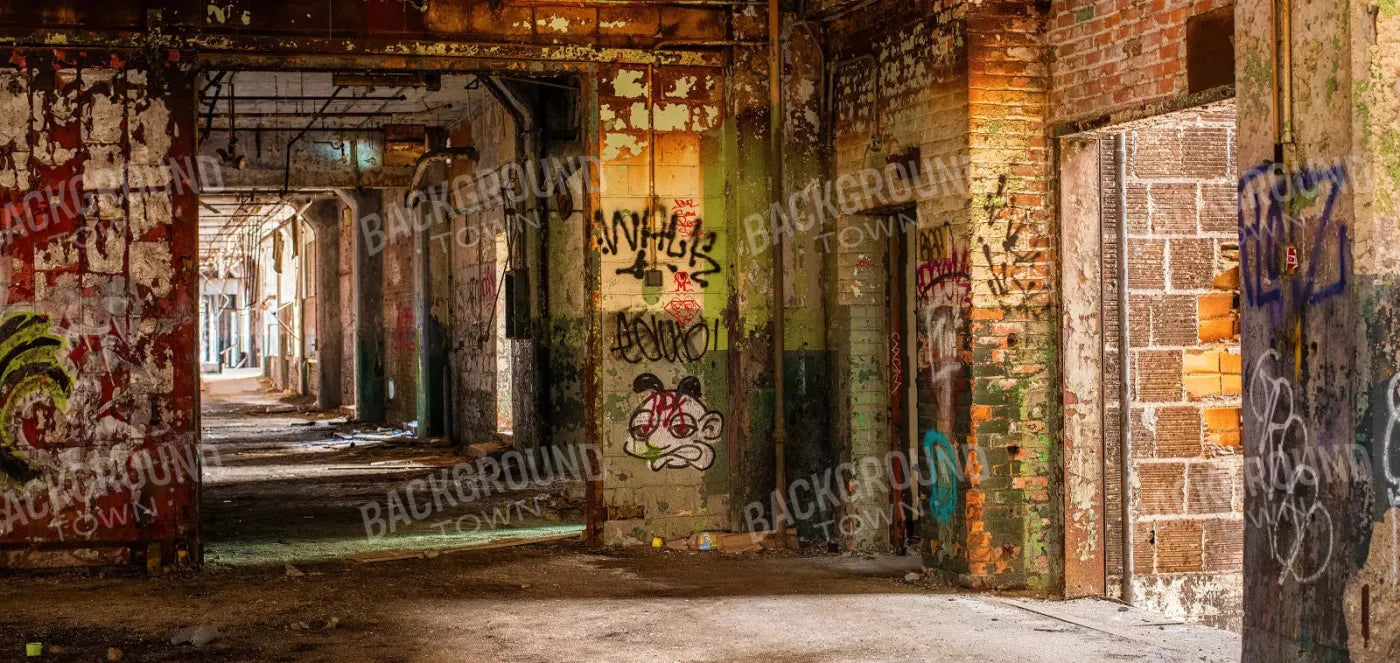Abandoned Halls 16X8 Ultracloth ( 192 X 96 Inch ) Backdrop