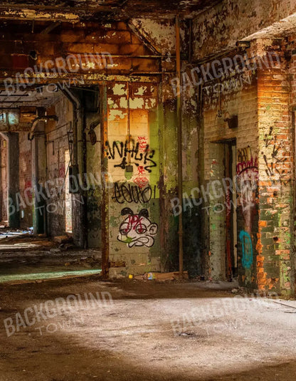 Abandoned Halls 6X8 Fleece ( 72 X 96 Inch ) Backdrop