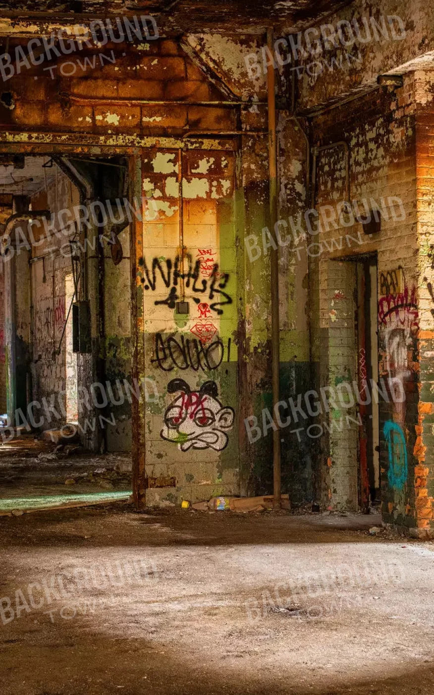 Abandoned Halls 9X14 Ultracloth ( 108 X 168 Inch ) Backdrop
