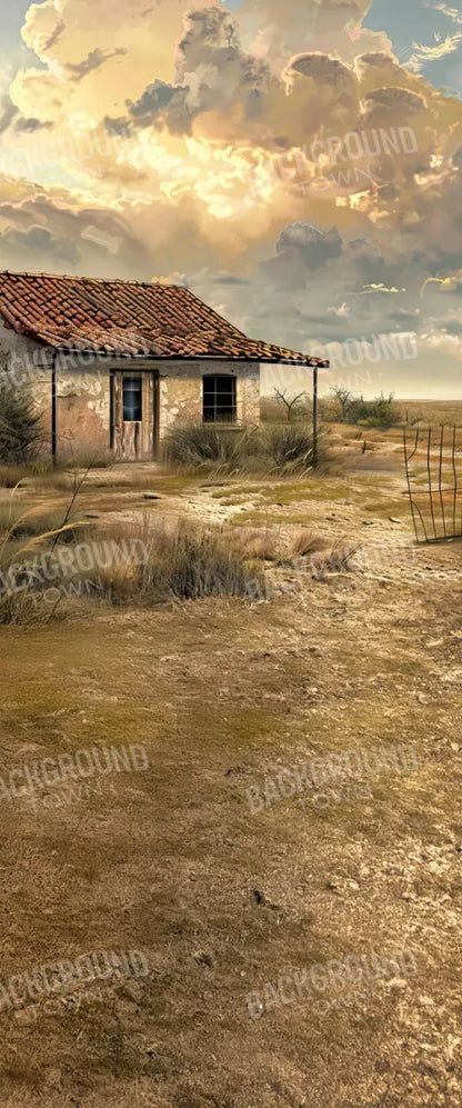 Abandoned House In The Desert Sweep 5’x12’ UltraCloth for Westcott X Drop (60 x 144 inch) Backdrop