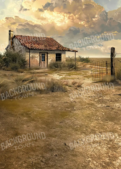 Abandoned House In The Desert Sweep 5’x7’ UltraCloth (60 x 84 inch) Backdrop