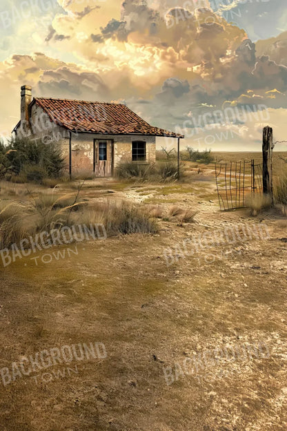 Abandoned House In The Desert Sweep 8’x12’ UltraCloth (96 x 144 inch) Backdrop