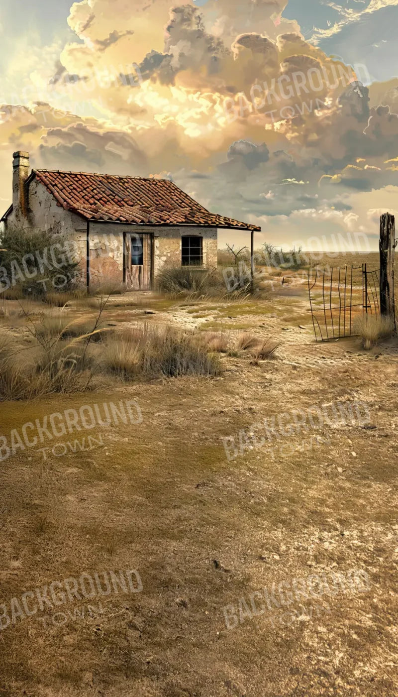 Abandoned House In The Desert Sweep 8’x14’ UltraCloth (96 x 168 inch) Backdrop