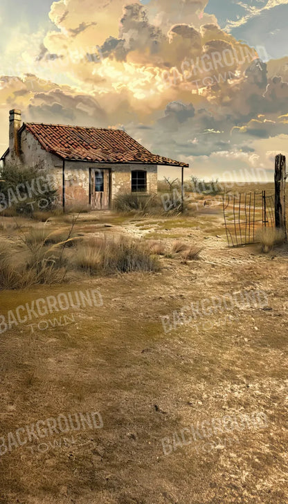 Abandoned House In The Desert Sweep 8’x14’ UltraCloth (96 x 168 inch) Backdrop