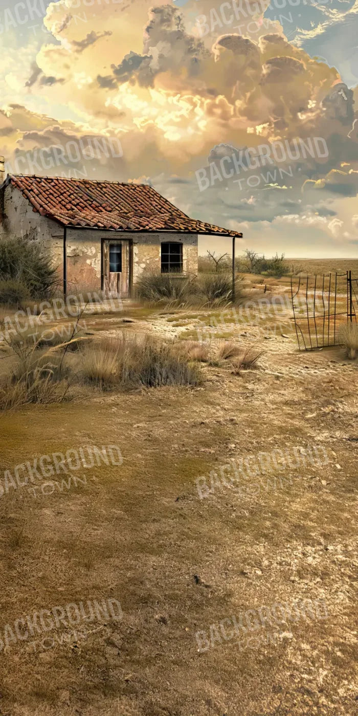 Abandoned House In The Desert Sweep 8’x16’ UltraCloth (96 x 192 inch) Backdrop