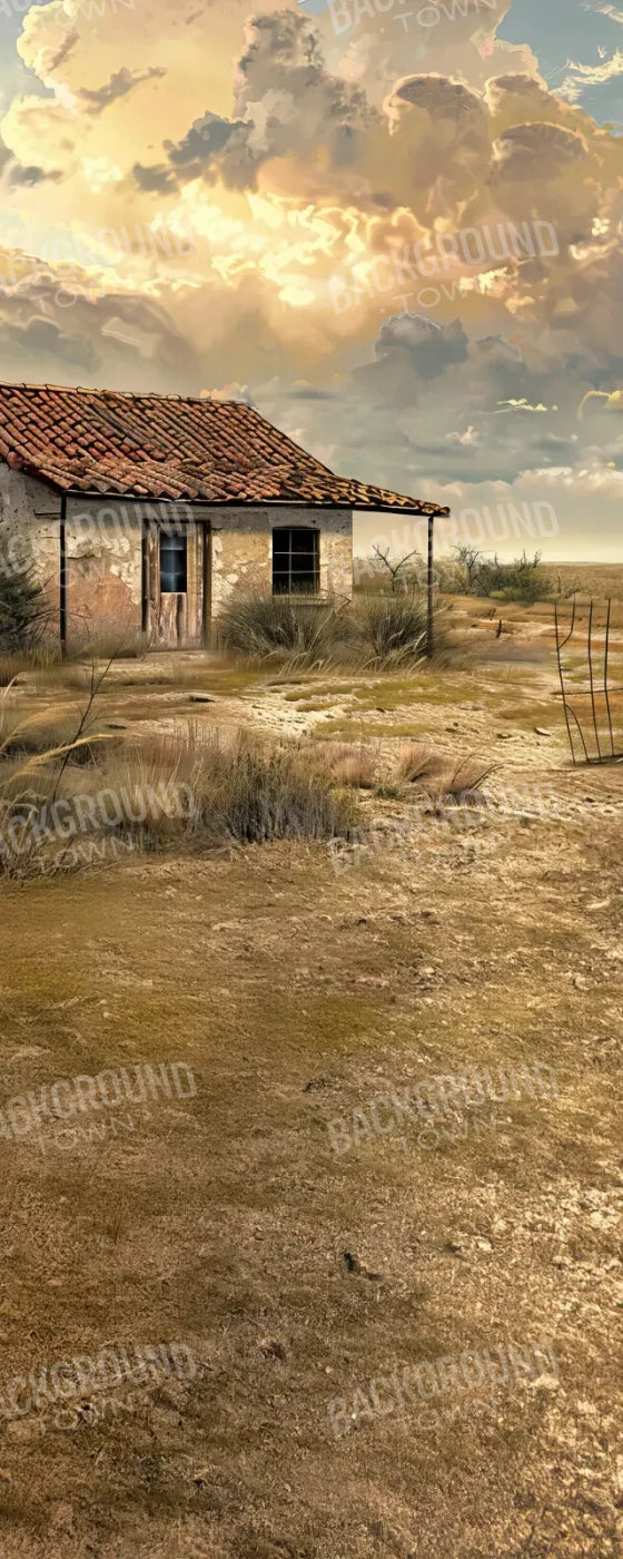 Abandoned House In The Desert Sweep 8’x20’ UltraCloth (96 x 240 inch) Backdrop