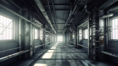 Abandoned Station 14X8 Ultracloth ( 168 X 96 Inch ) Backdrop