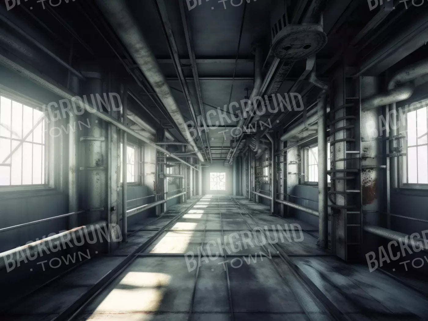 Abandoned Station 7X5 Ultracloth ( 84 X 60 Inch ) Backdrop
