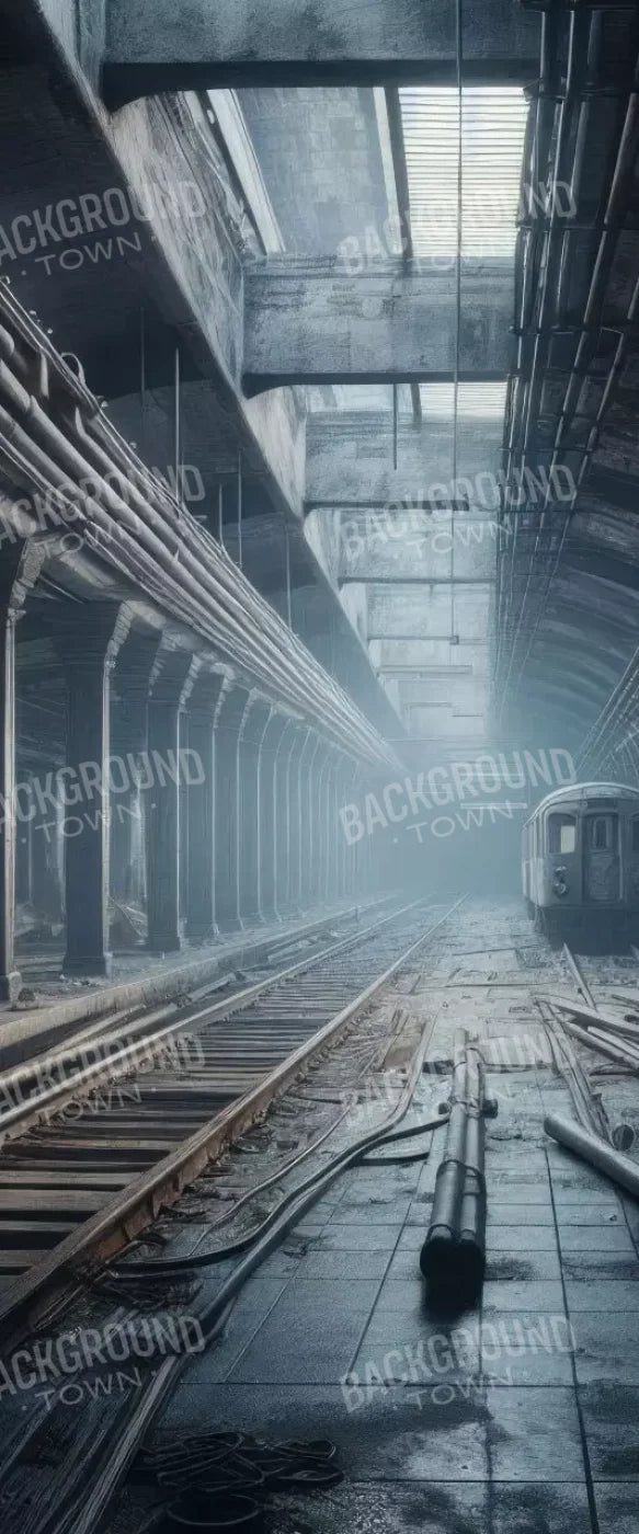 Abandoned Subway 5’X12’ Ultracloth For Westcott X-Drop (60 X 144 Inch) Backdrop