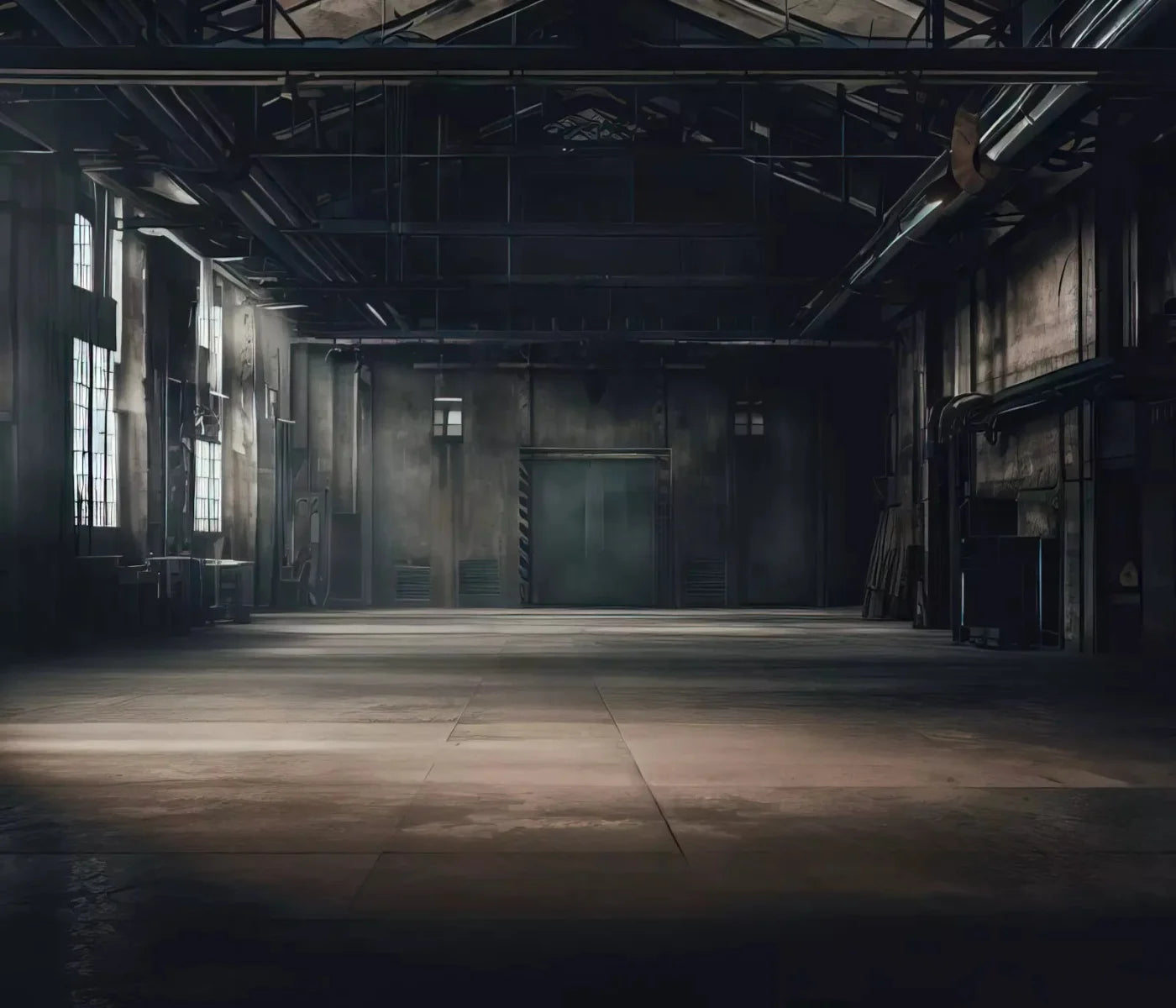 Abandoned Warehouse 12X10 Ultracloth ( 144 X 120 Inch ) Backdrop