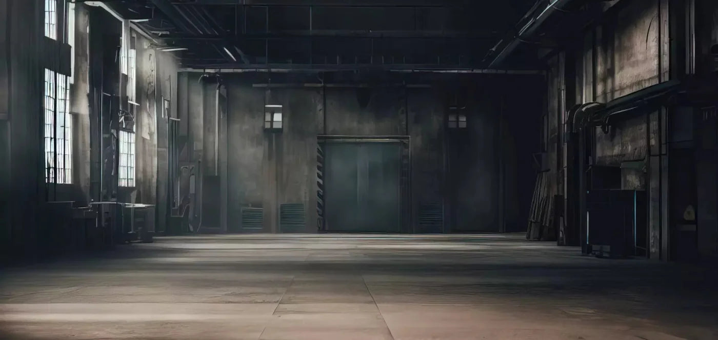 Abandoned Warehouse 16X8 Ultracloth ( 192 X 96 Inch ) Backdrop